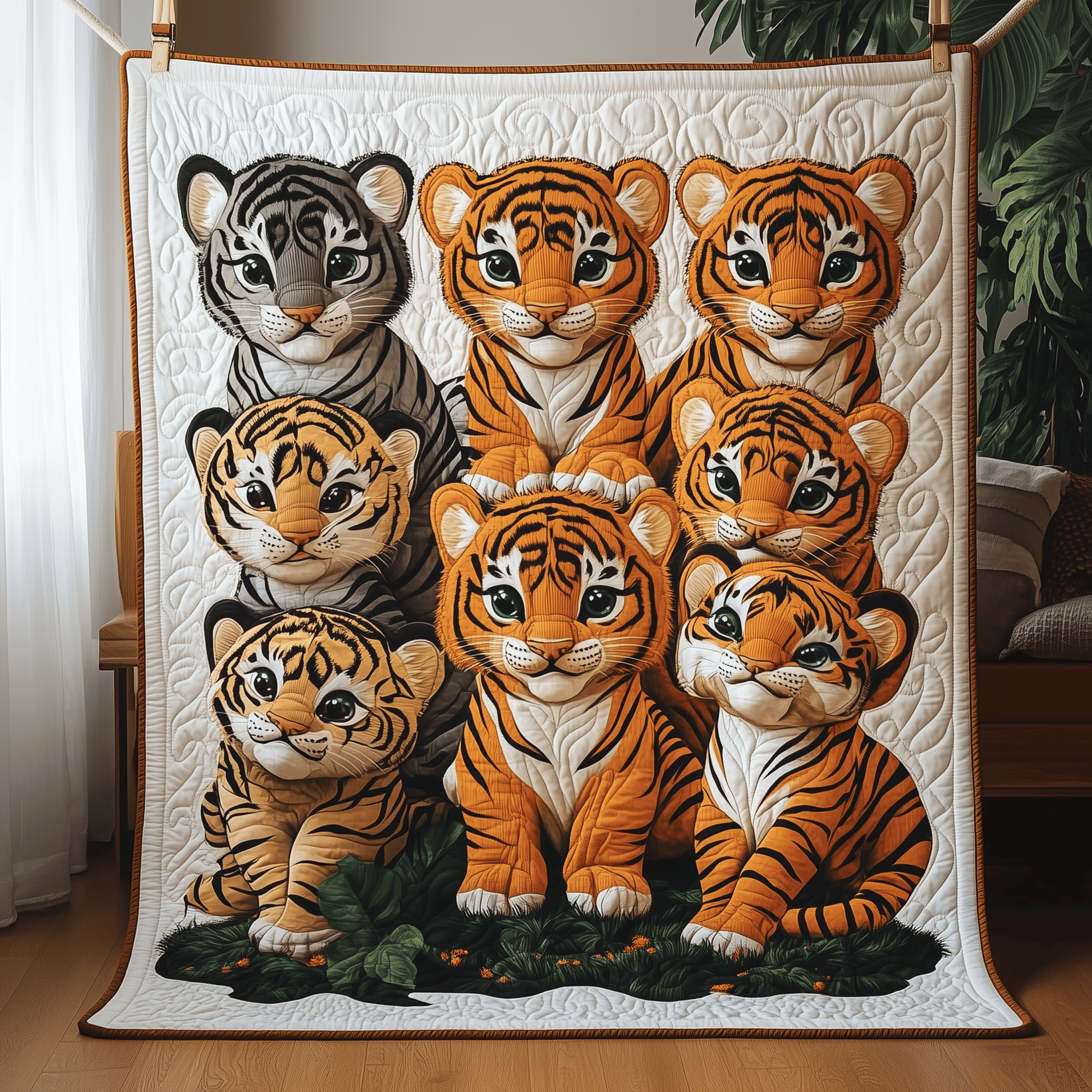 Adorable Baby Tiger Quilted Blanket GFTOTP278