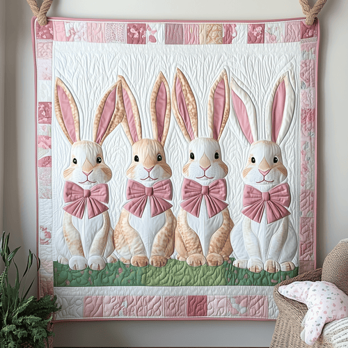 Joyful Rabbit Quilted Blanket GFTOHD1038