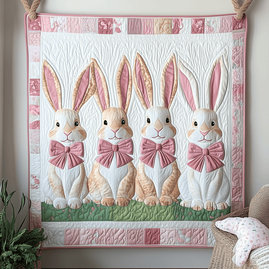 Joyful Rabbit Quilted Blanket GFTOHD1038