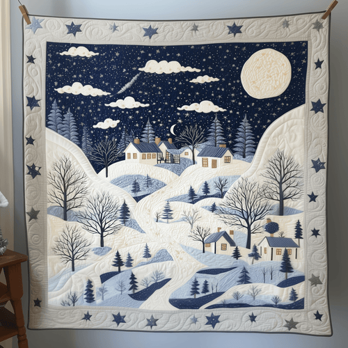 Christmas Village Quilted Blanket GFTOAB998