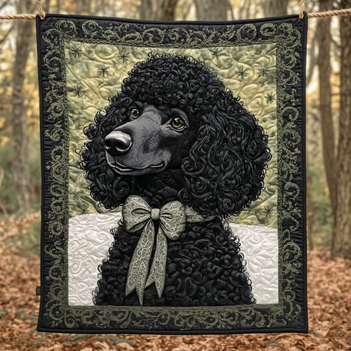 Snow Poodle Quilted Blanket GFTOAB554