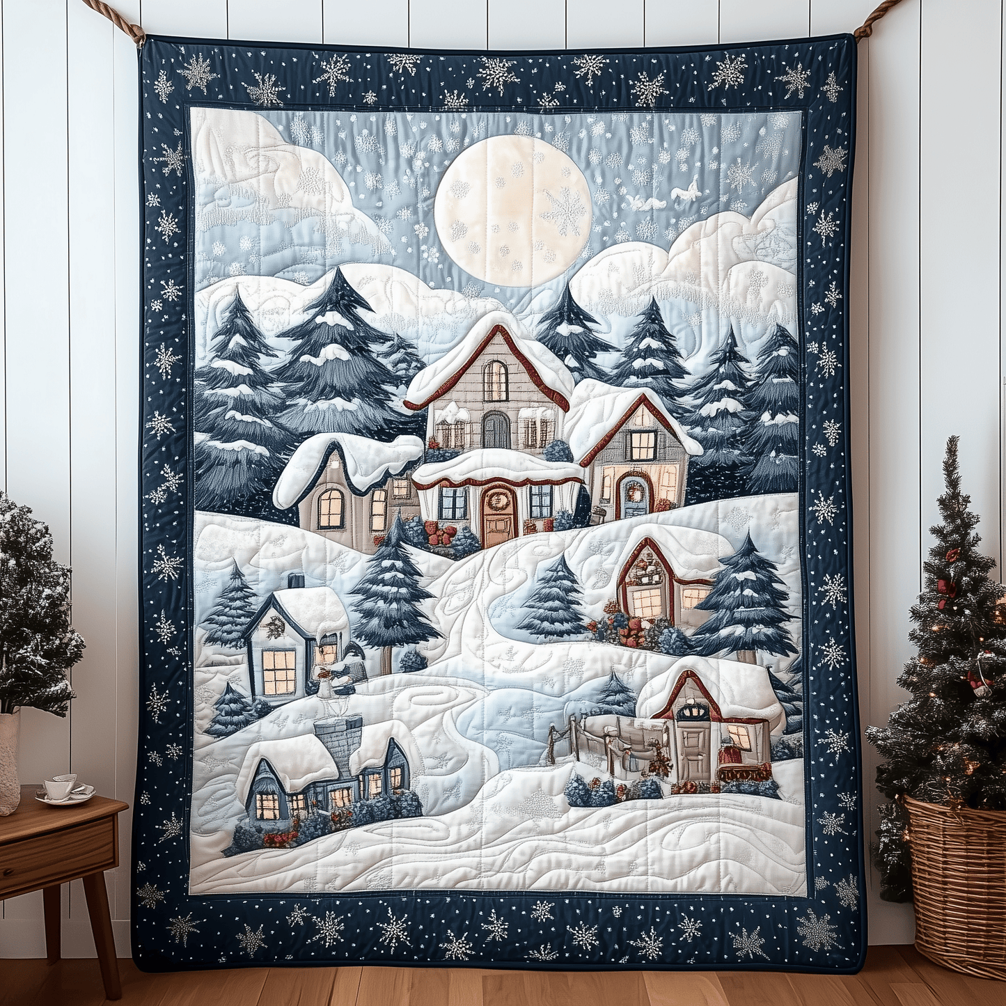 Christmas Village Quilted Blanket GFTOTP746