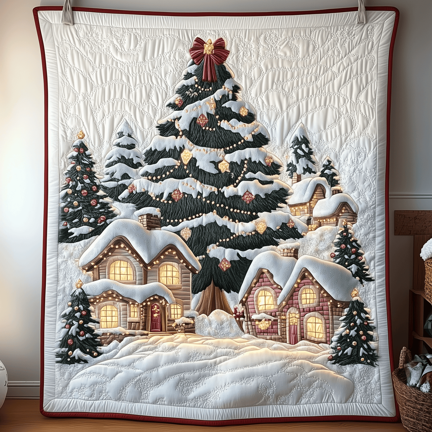 Christmas Village Quilted Blanket GFTOTP747