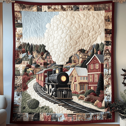 Christmas Train to Wonderland Quilted Blanket GFTOTP1225