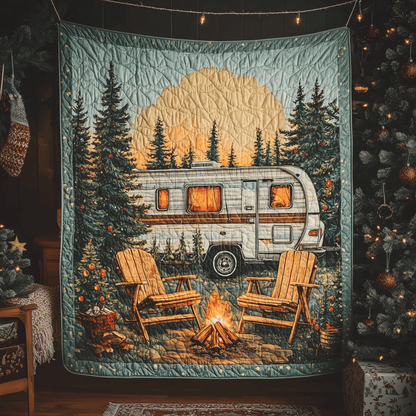 I Love Camping Quilted Blanket GFTOAB1399