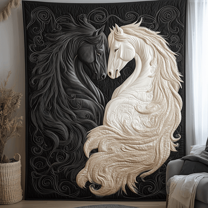 Horse Romance of Love Quilted Blanket GFTOTL1408
