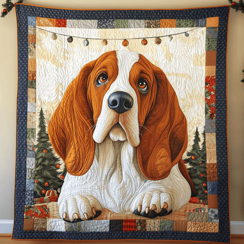 Basset Hound Quilted Blanket GFTOAB1393