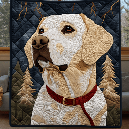 Gazing Upon Life Labrador Retriever Quilted Blanket GFTONL969