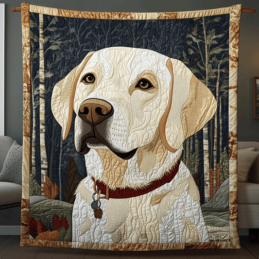 Gazing Upon Life Labrador Retriever Quilted Blanket GFTONL972