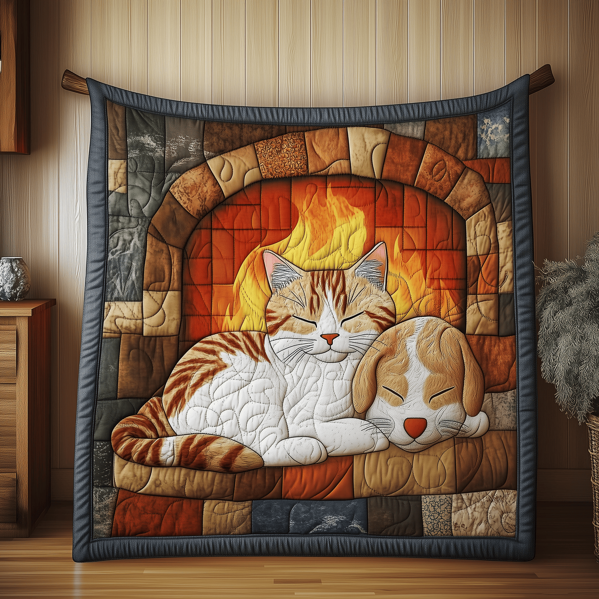 Cozy Cat Quilted Blanket GFTOAB093