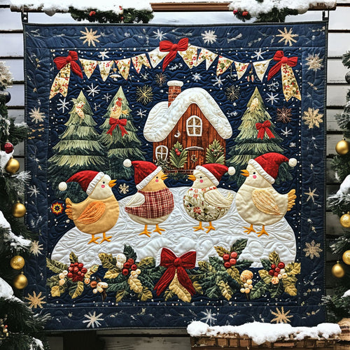 Christmas Chicken WJ1911018CL Quilt