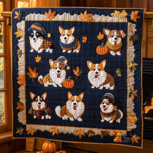 Corgi Woodland Walks WN1610024CL Quilt