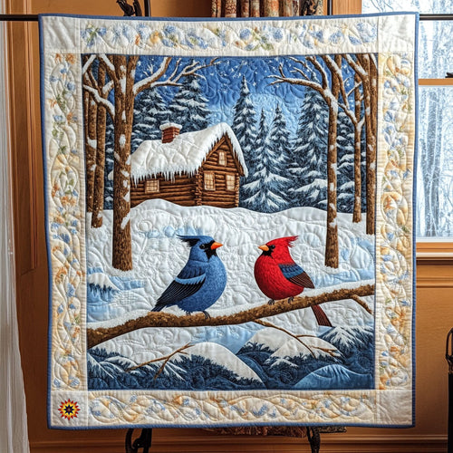 Cold Day Cardinal WJ0911007CL Quilt