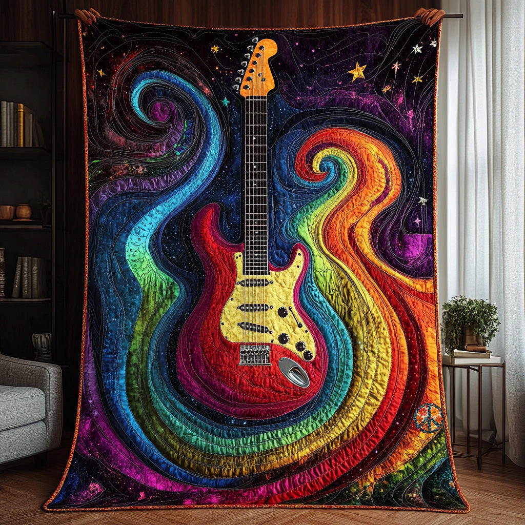 Colorful Guitar WU2110021CL Quilt