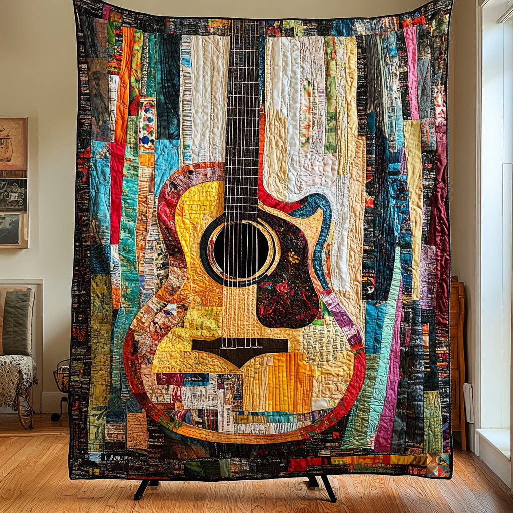 Colorful Guitar WU1610005CL Quilt