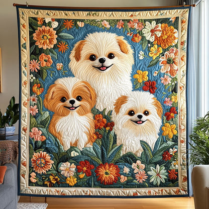 Cute Pomeranian WJ2810004CL Quilt