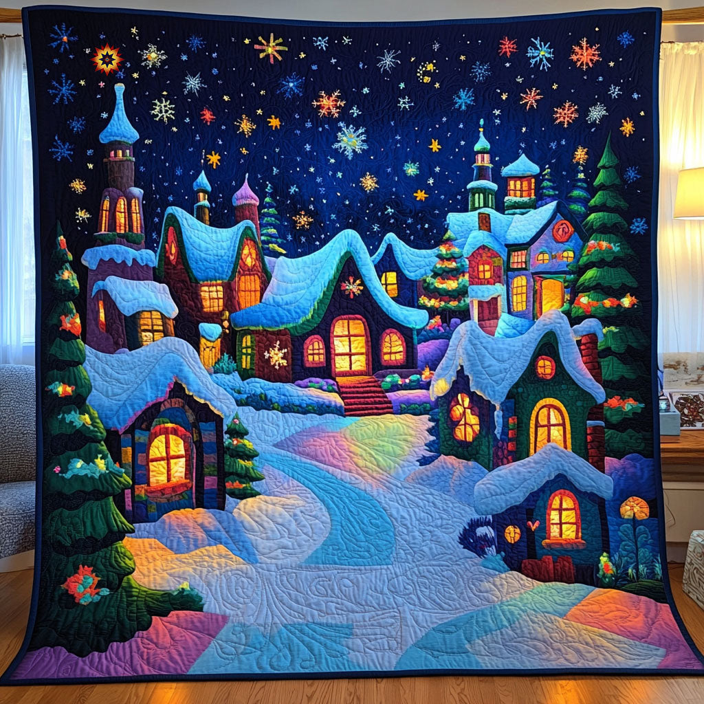 Christmas Village WJ0911004CL Quilt