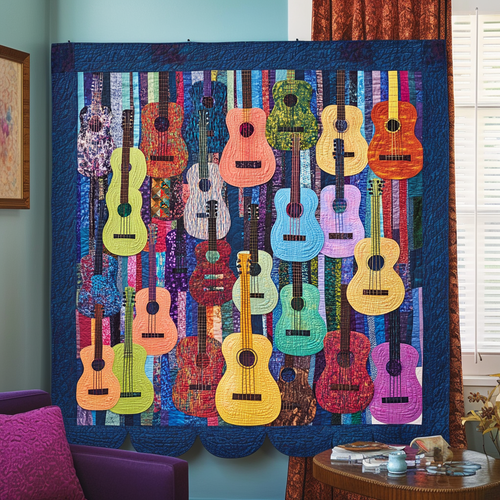 Colorful Ukuleles XR05011002CL Quilt