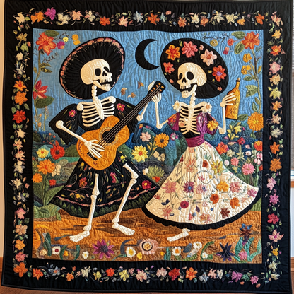 Dancing Skeletons XR1010008CL Quilt