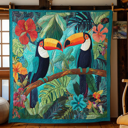 Colorful Toucans Garden WN0511004CL Quilt