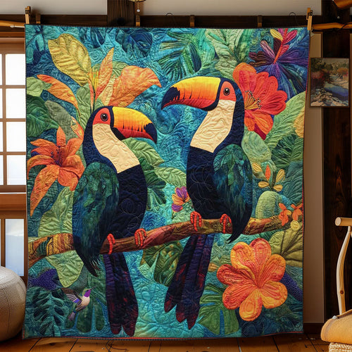 Colorful Toucans Garden WN0511003CL Quilt