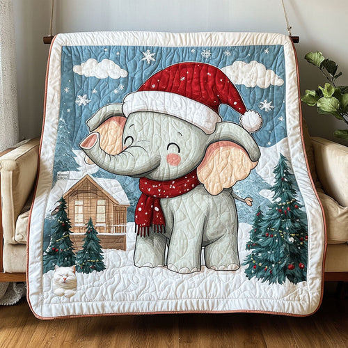 Elephant Christmas WT1810007CL Quilt