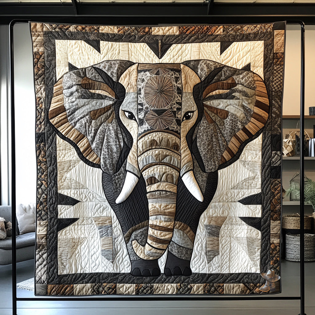 Elephant Into The Wild WU2410010CL Quilt