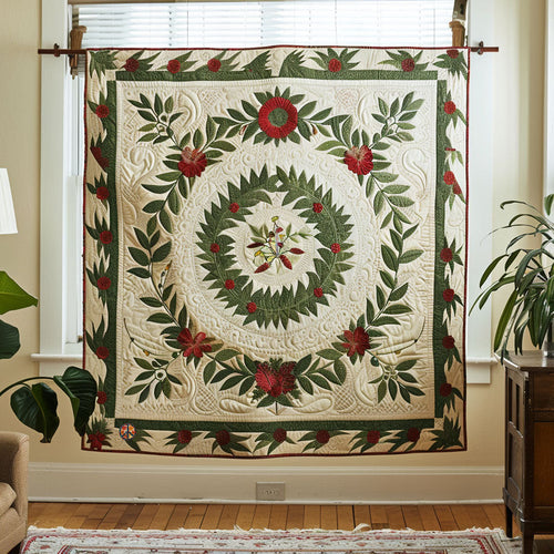 Evergreen Wreath WJ2110021CL Quilt