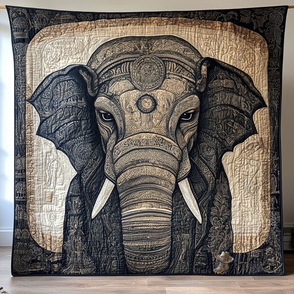 Elephant Into The Wild WU2410081CL Quilt