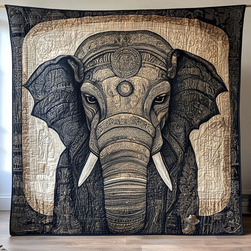 Elephant Into The Wild WU2410081CL Quilt