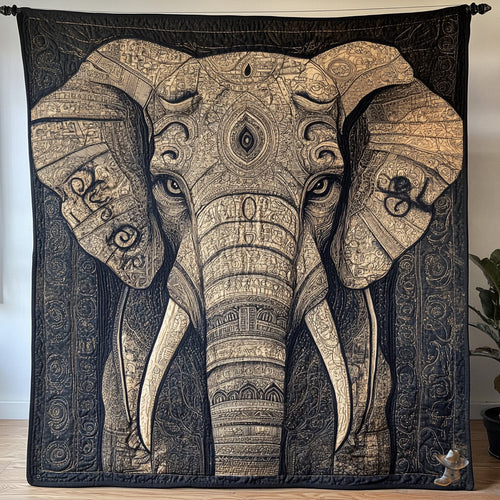 Elephant Into The Wild WU2410016CL Quilt