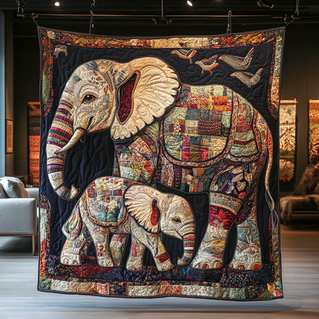 Elephant Family WU1610003CL Quilt