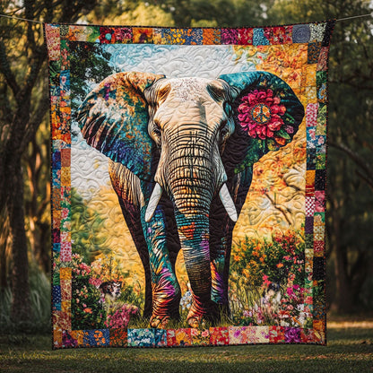 Elephant Flower WT2310014CL Quilt