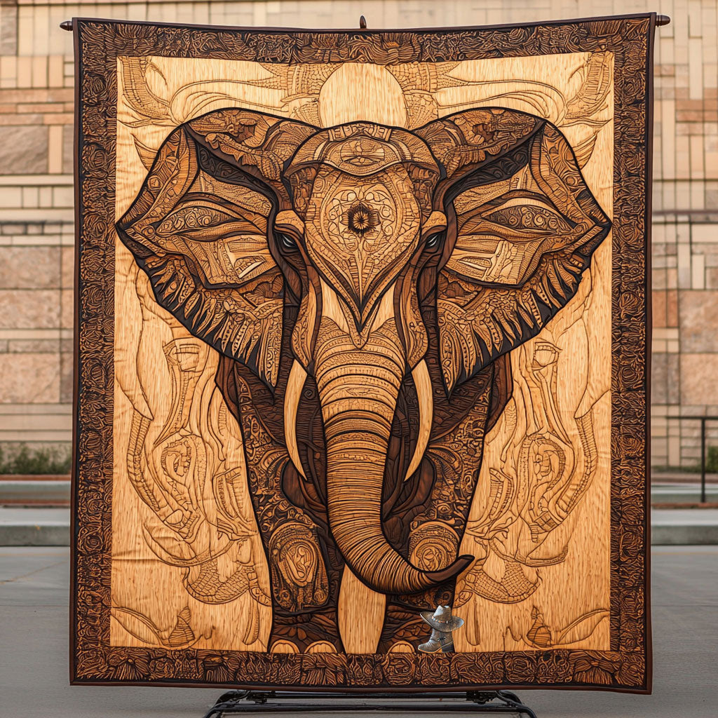 Elephant Into The Wild WU2410079CL Quilt