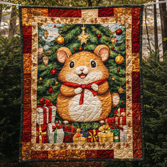 Hamster Christmas WT2110009CL Quilt