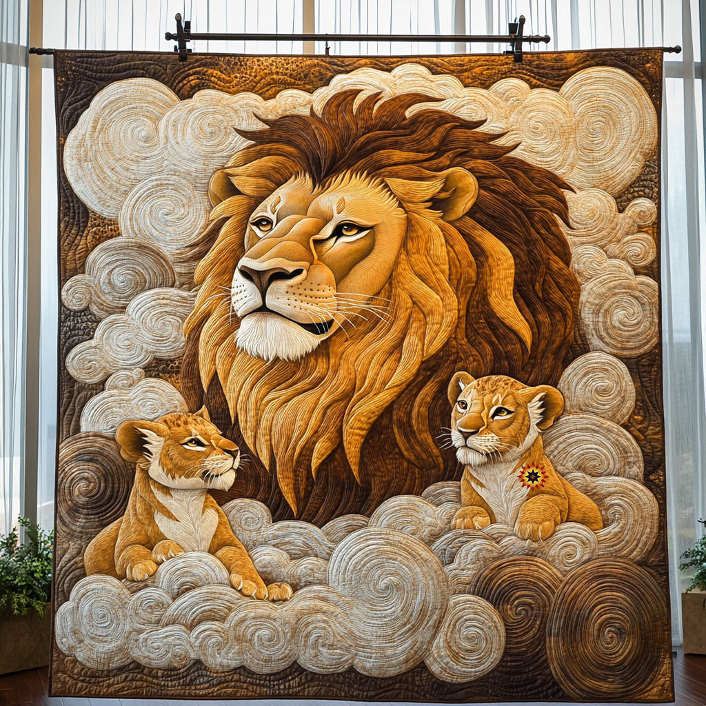 Lion Family WJ0911015CL Quilt