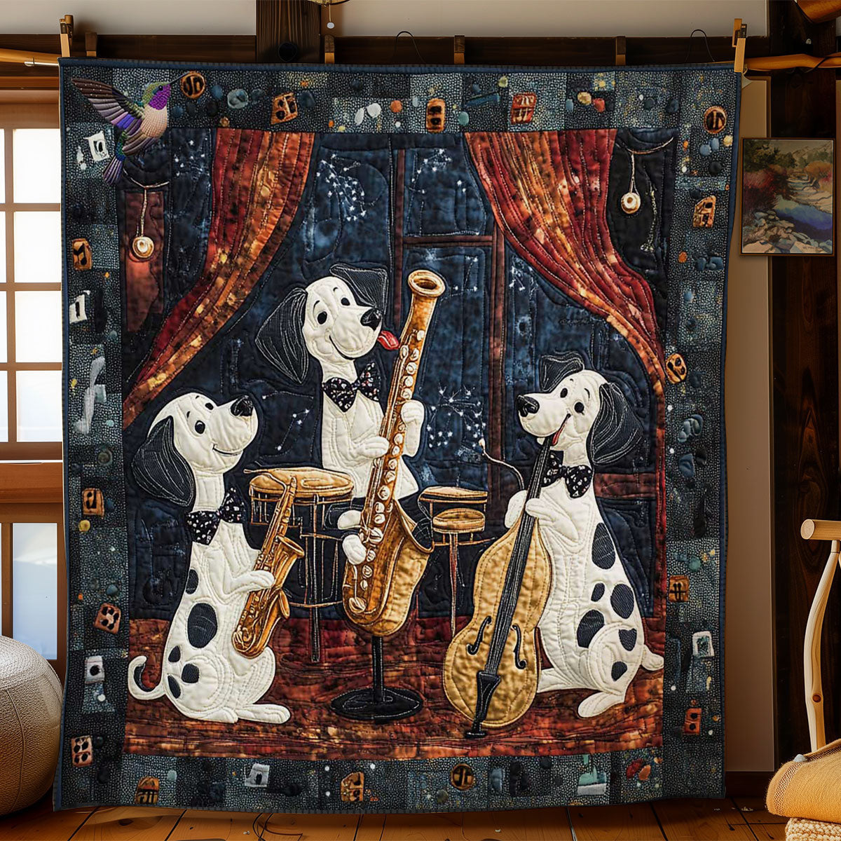 Musical Dalmatians WN1511028CL Quilt