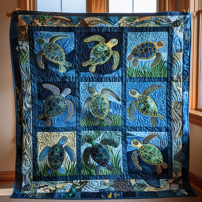 Love Sea Turtles XR1610003CL Quilt