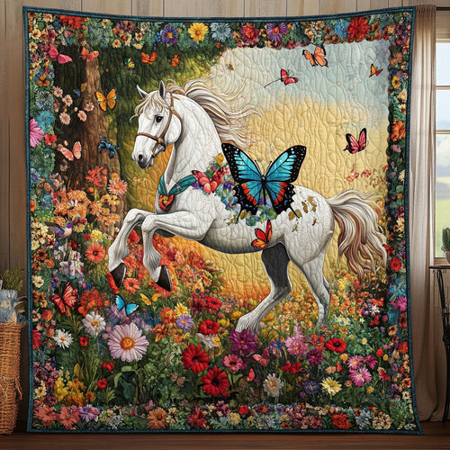 Horse Butterfly WT2610033CL Quilt