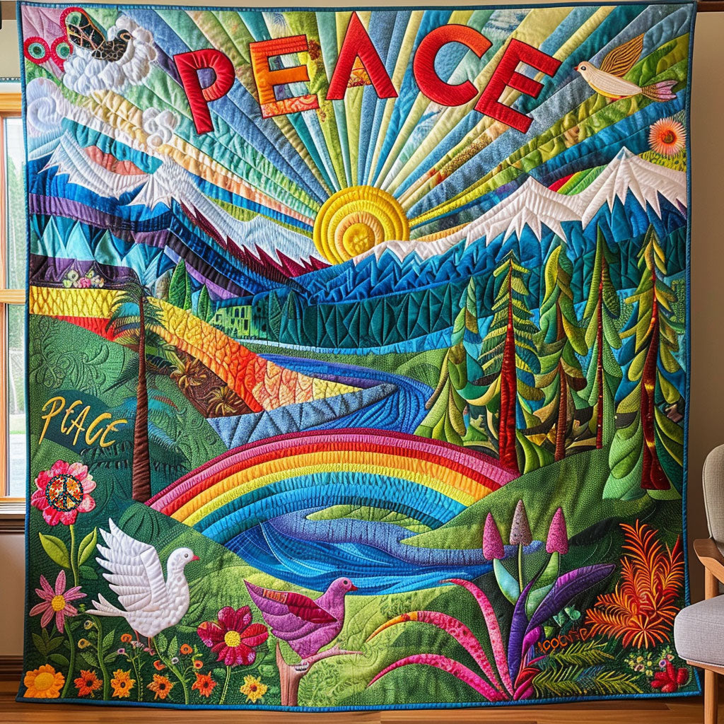Hippie Peace WJ2810013CL Quilt