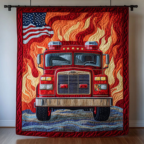 Firefighter Into The Fight WU2310024CL Quilt