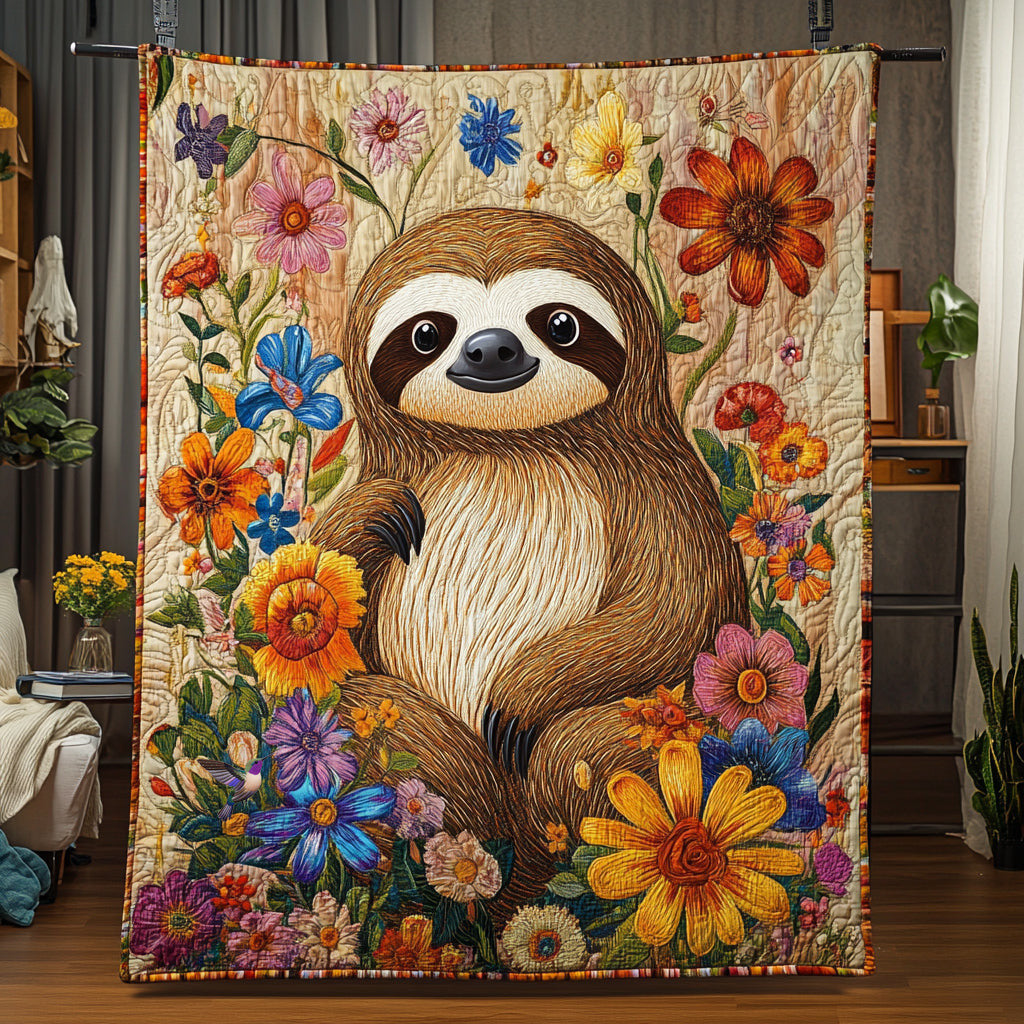 Lovely Sloth WU2110016CL Quilt