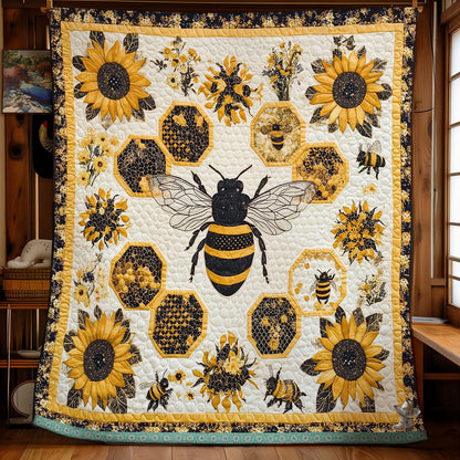 Lovely Beehive WU1610001CL Quilt