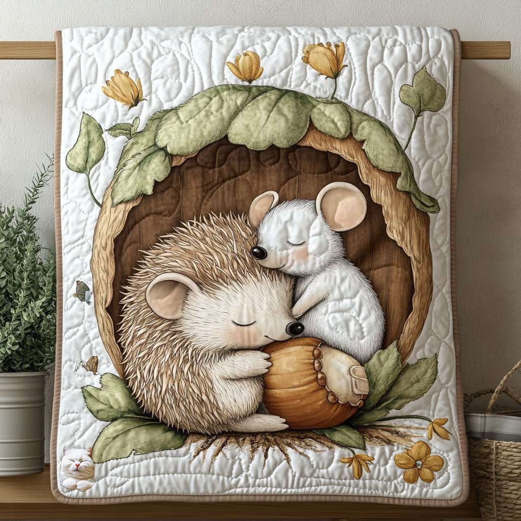 Hedgehog Sleeping WT1610015CL Quilt