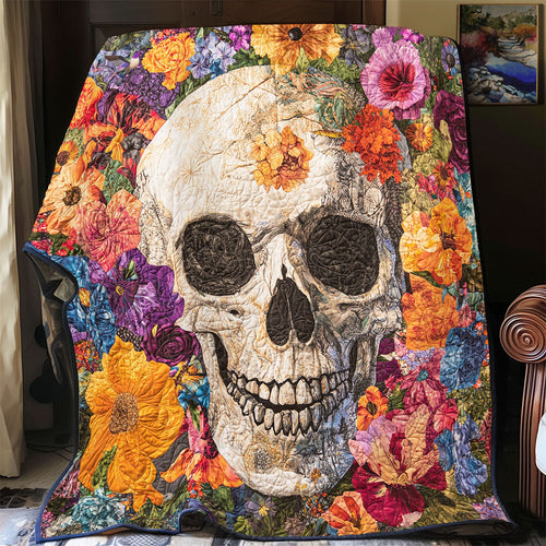 Flower Skull WU1710011CL Quilt