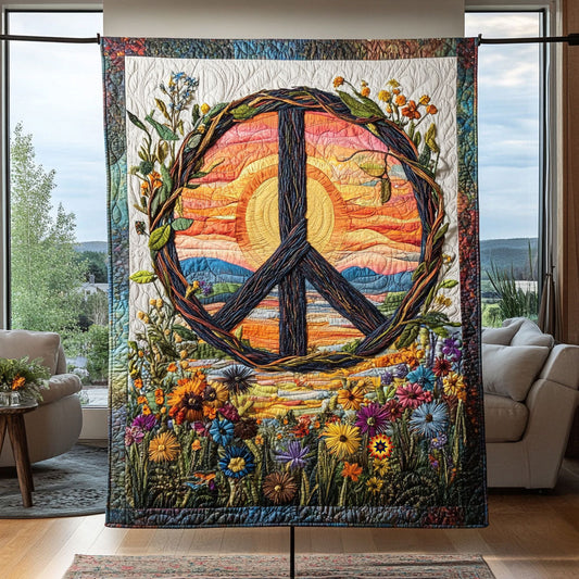 Hippie Sign WU2210045CL Quilt