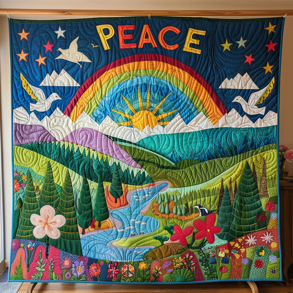 Hippie Peace WJ3110013CL Quilt