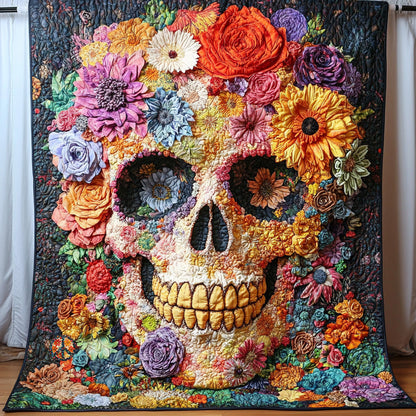 Flower Skull WU2110005CL Quilt