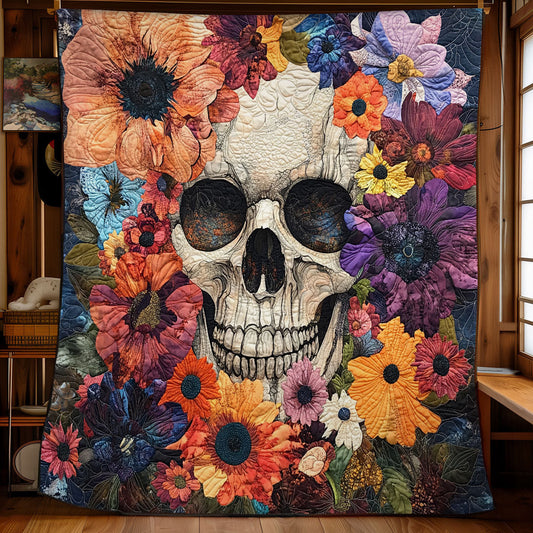 Flower Skull WU1710010CL Quilt