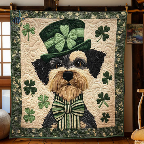 Green Miniature Schnauzer WN1411038CL Quilt